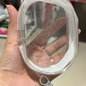 MINI TRANSPARANT POUCH PVC Transparan Multifungsi untuk Kunci Handphone Kabel Charger dan Kosmetik Compact dan Tahan Air