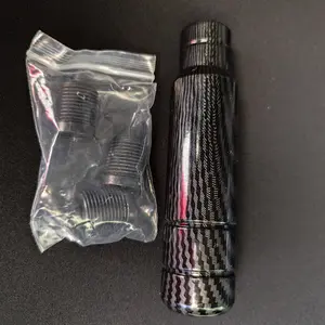 Pulang Knob Gigi Mobil Manual Karbon Fiber Universal 9/13cm Model Pendek Panjang Tuas Persneling Modifikasi Interior Mobil Sporty Anti Slip
