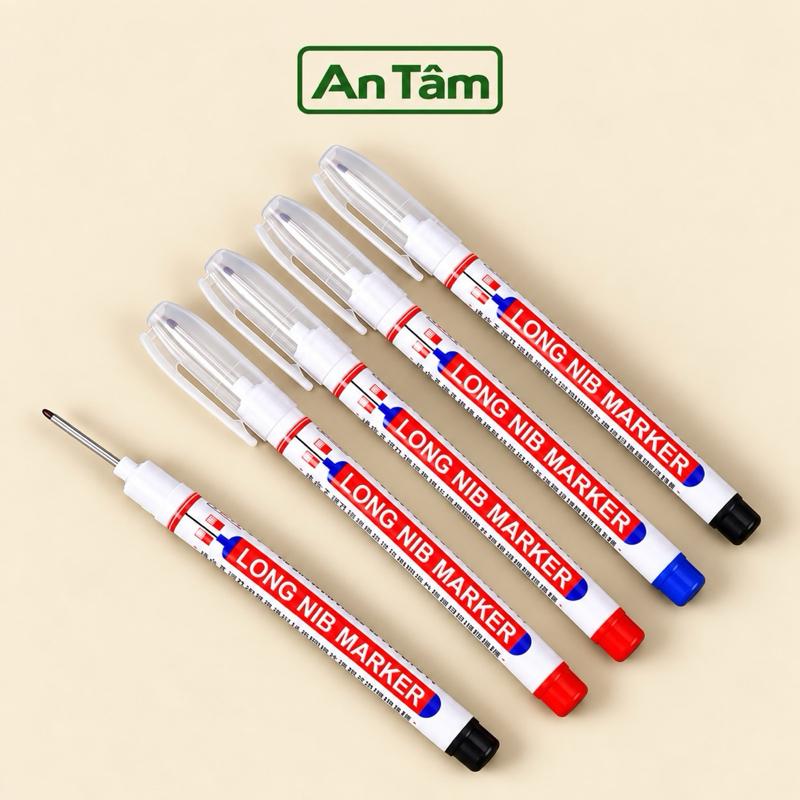 Combo 10 Bút Đánh Dấu Ngòi Dài 20mm – Bút Marker Chuyên Dụng Đánh Dấu Vị Trí Khoan, Phụ Kiện & Vật Liệu – Màu Ngẫu Nhiên