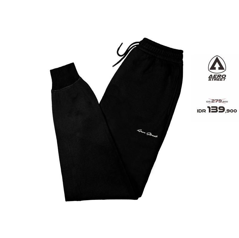 Product Introduction of Aerostreet Jogger Long Pants Draco Hitam Celana Joger EBAAA 2