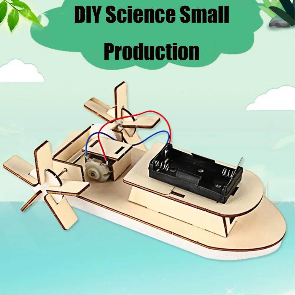 Kit Pendidikan Sistem Suria DIY, Mainan STEM, Kapal Layar, Mainan Pembelajaran Fizik, Model Pengukus Dayung