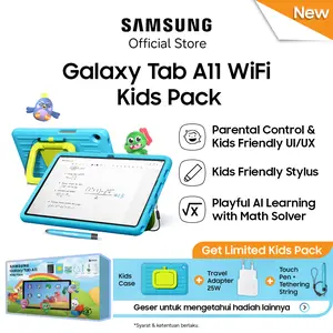 Samsung Galaxy Tab A11 WiFi Kids Pack [4/64] -  AI Solve Math | Parental Control | Kids Friendly