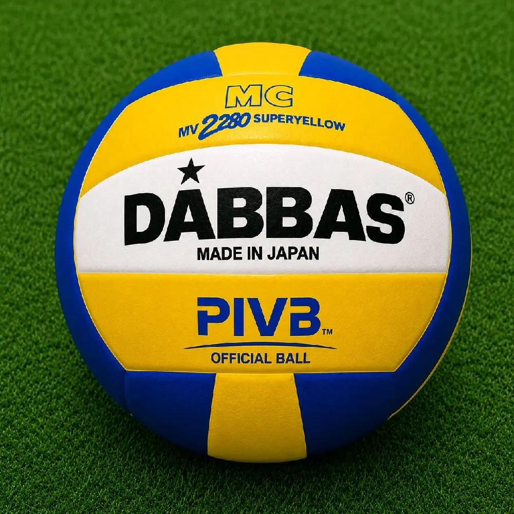 DABBAS Bola Voli DABBAS Size 5 Bahan AC Empuk Kualitas Bagus untuk Latihan & Pertandingan Bonus Jaring Pentil Voly Ball Outdoor Volly Volley