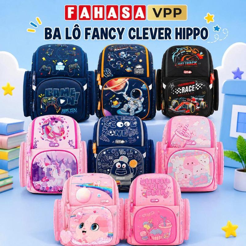 good Ba Lô Chống Gù Fancy Clever Hippo Mẫu Mới 2026 - Việt Tinh Anh