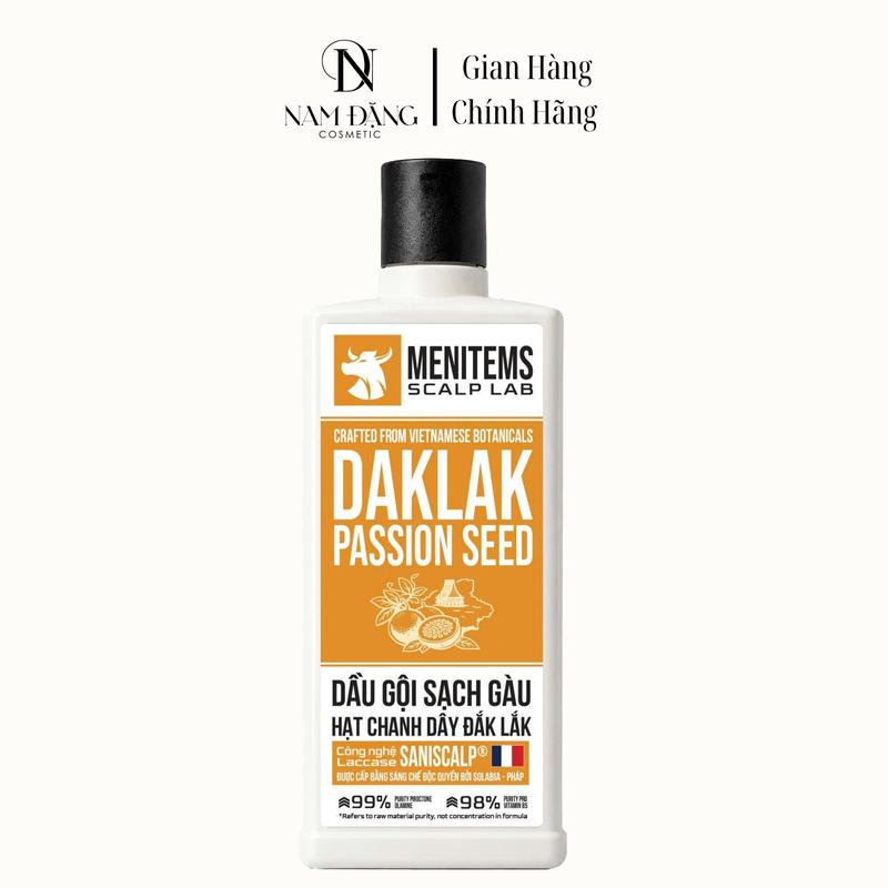 Dầu Gội MENITEMS Sạch Gàu Chanh Dây Dak Lak Giảm Gàu Ngứa Da Đầu Cho Nam 350ML