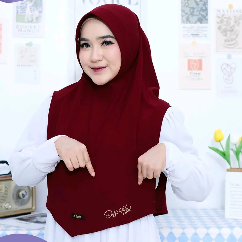 Joseline Daffi Hijab original, hijab Instan Pad Antem 8