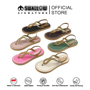 Sandal Swallow Signature Aura Female | Sandal Wanita Toe-Loop Ringan, Nyaman & Anti Selip