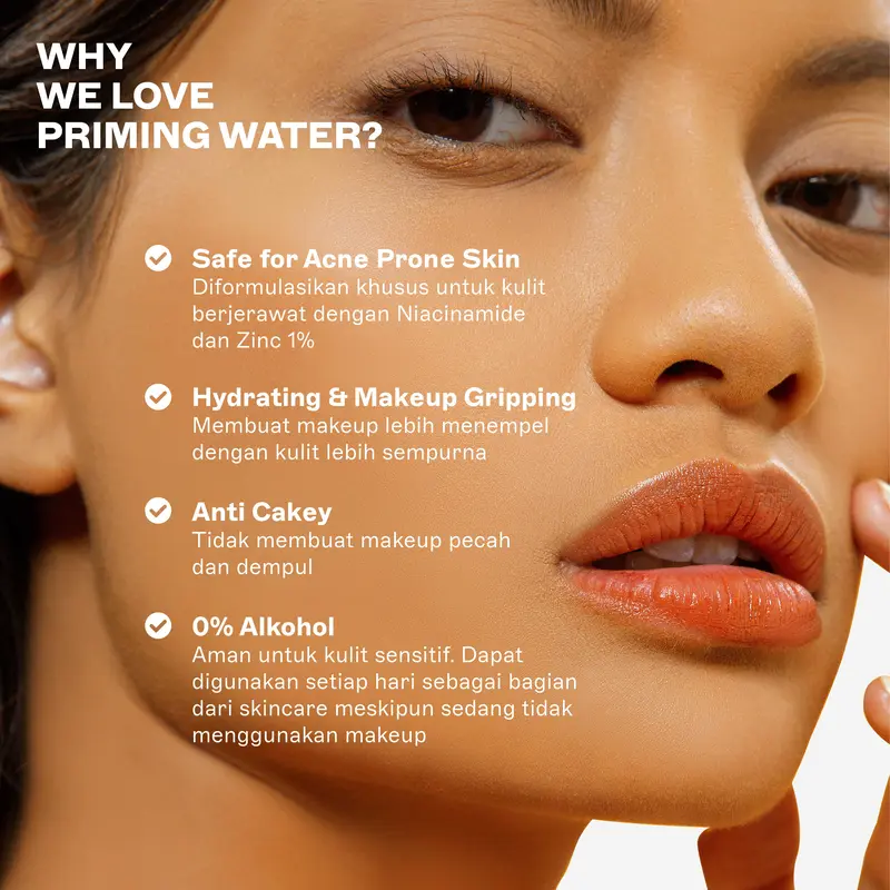 STUDIO TROPIK Balance Priming Water | Primer Face Mist Spray Rekomendasi MUA | Makeup Complexion | Kulit Berjerawat, Acne prone, oily berminyak | Dengan Niacinamide dan Zinc| Finish Matte 4