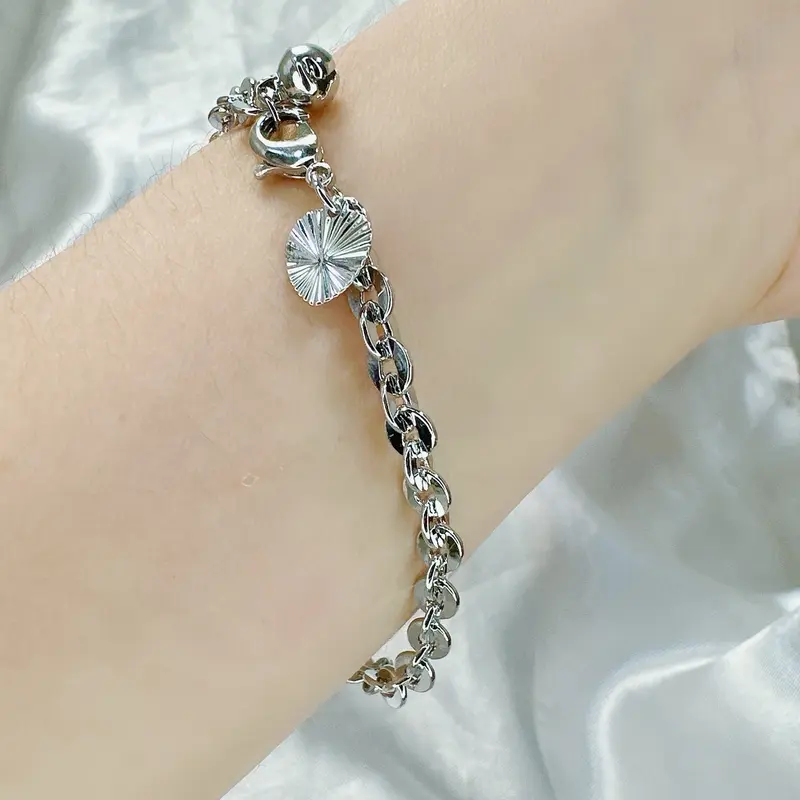 Beli 2 bonus 1 cin2/anting. S03 (01) Gelang rantai sisik naga 1 silver putih perhiasan xuping aksesoris wanita 0