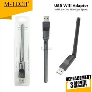 USB Wifi Dongle M-Tech MT7601 Antena untuk PC, Laptop, dan Setupbox