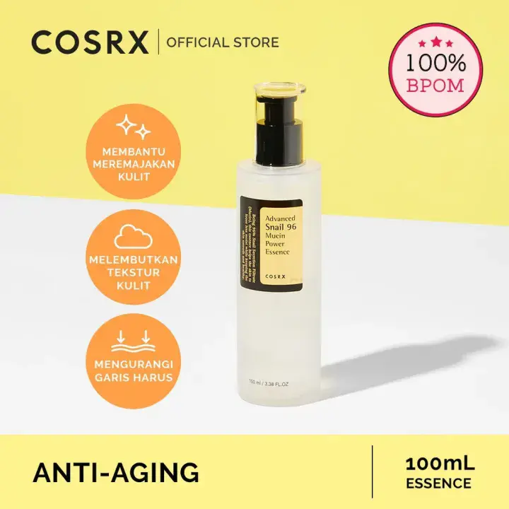 COSRX Advanced Snail Mucin 96 Power Essence - 100 ml - Esens Lendir Siput - Skincare Merah Wajah Kerutan 6