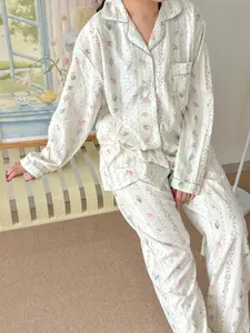 Sabi Set - Baju Tidur / Piyama Ribbon Pita / Sleepwear Korea SLEEPYDAYS