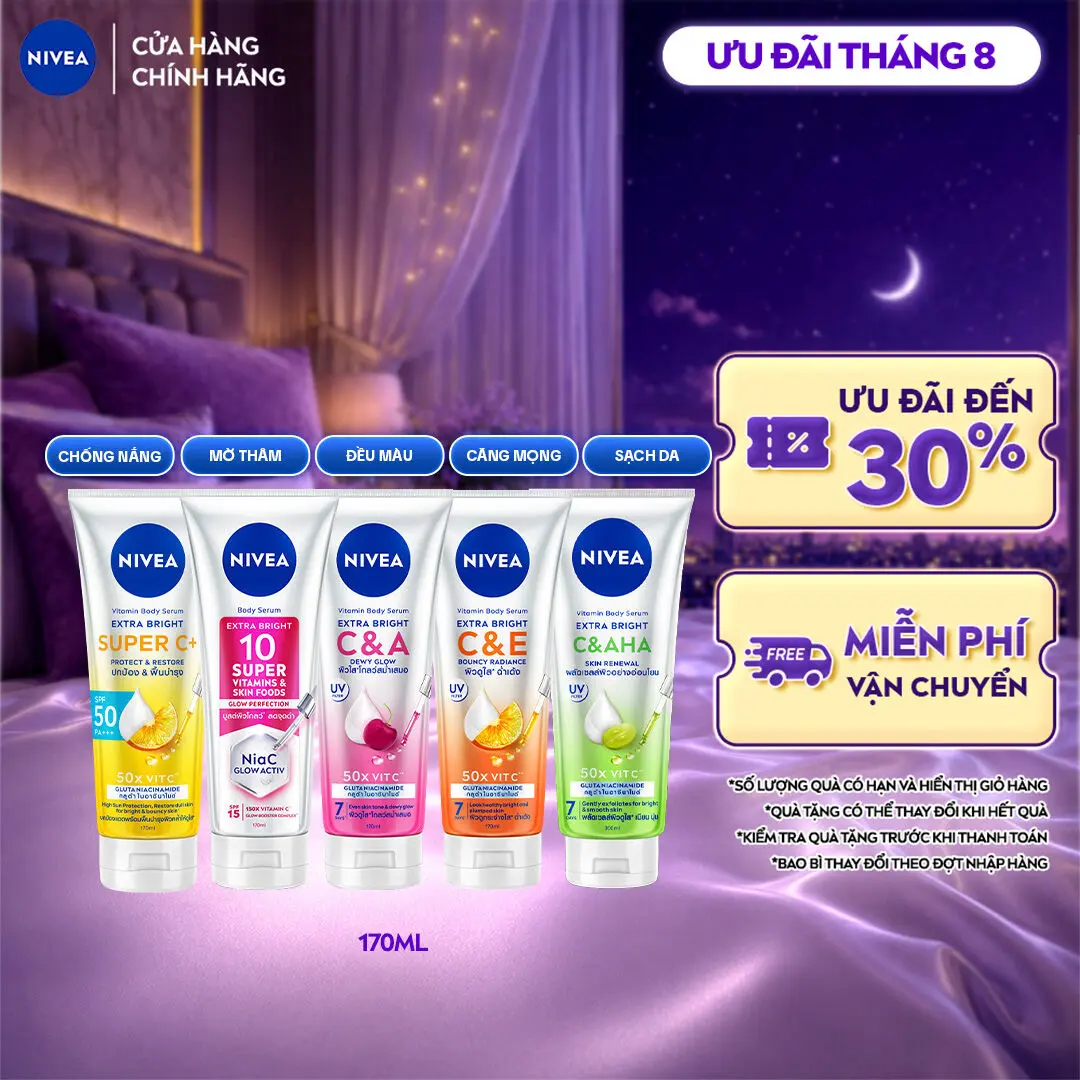 Tinh Chất Dưỡng Thể NIVEA Extra Bright Sáng Da | Mờ Thâm & Đốm Nâu