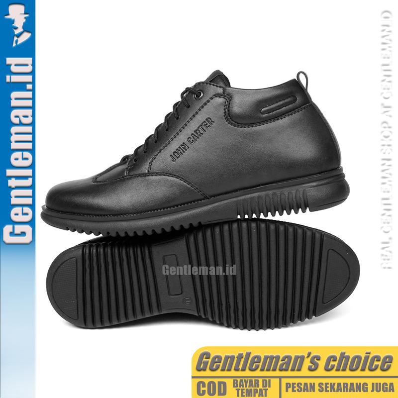 GENTLEMAN Dominic Sepatu Pria Hitam Casual Keren Shoes Sneakers 6