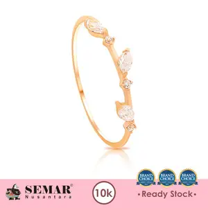 CIncin Emas Lovely Leaf Gold 10K Semar Nusantara