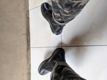 Product Review of Mr.Jonsrawk Original Sepatu Boot Pria Leather Shoes Clasic Model Boots High 8 Hole Kerja from D**D 0