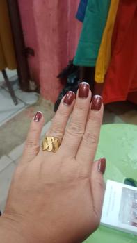 Product Review of 24 buah/kotak anggur merah kuku palsu berbentuk hati Art Lem Nail Box Cat from m**h a**k ** 1