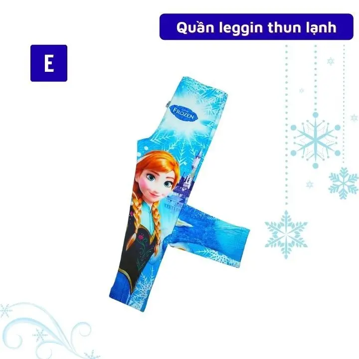 Quần leggin bé gái đẹp hình Elsa Pony từ 23-45kg - quần legging -thun lạnh 4