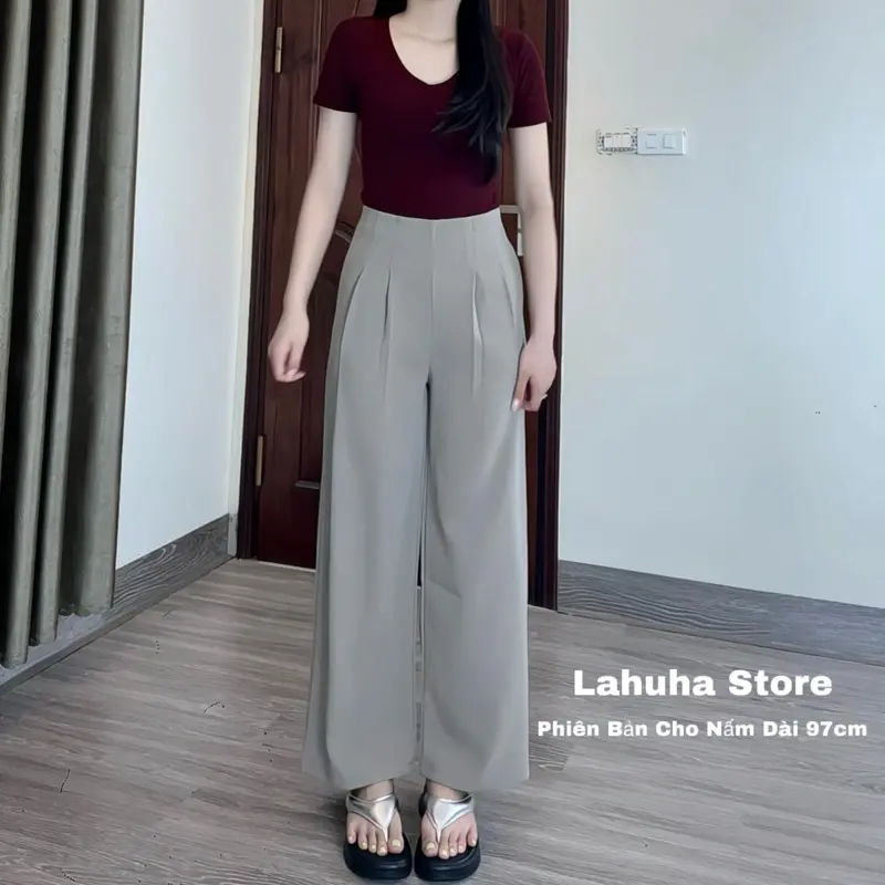 (CÓ PHIÊN BẢN CHO NẤM) QUẦN ỐNG SUÔNG CẠP LIỀN, KHOÁ SƯỜN CHẤT GOLD MỸ - MỀM MỊN, MÁT 2 PHÂN LOẠI CHIỀU DÀI 1