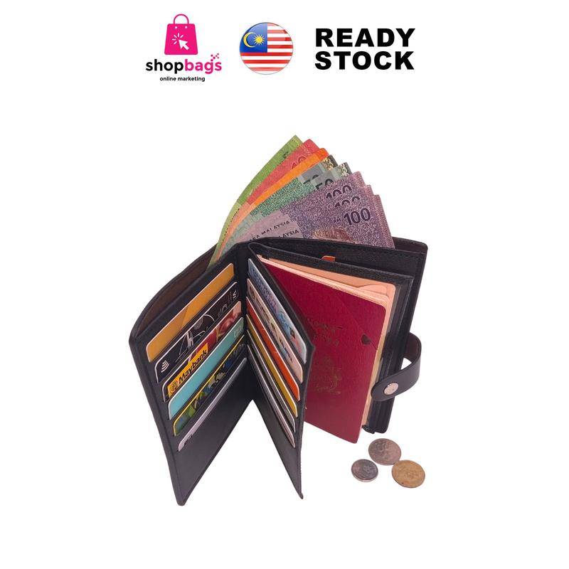 Pu Leather Passport Holder Wallet For Men And Women / Pasport Beg Untuk Lelaki Dan Wanita WPA3001-4 pemegang passport  beg Button Unisex Kulit PU 7