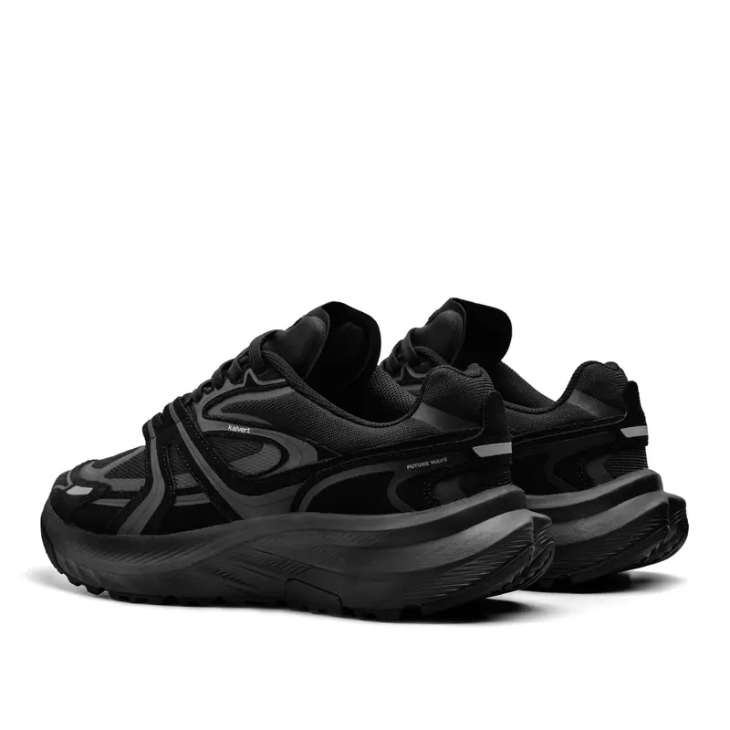 Kalvert - Future Wave - Sepatu Sneakers Sportstyle - All Black 3