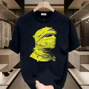 (COD)Kaos Nyaman dengan Konsep "Manusia dalam Sistem", Ilustrasi Wajah yang Dibatasi Elemen Digital (Barcode) Cocok untuk Aktivitas Urban atau Komunitas yang Menyukai Desin Grafis yang Dalam, Serta Fashion sebagai Media Ekspresi Isu Sosial Kontemporer