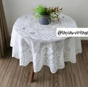 Taplak meja bundar/Taplak meja tamu oshin/Taplak meja teras 4