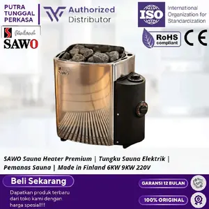 SAWO Sauna Heater Premium | Tungku Sauna Elektrik | Pemanas Sauna | Made in Finland 6KW 9KW 220V