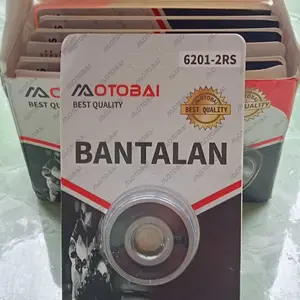 [1 DUS 10 PC] Laher Bearing 6201 2RS OTOBAI Original