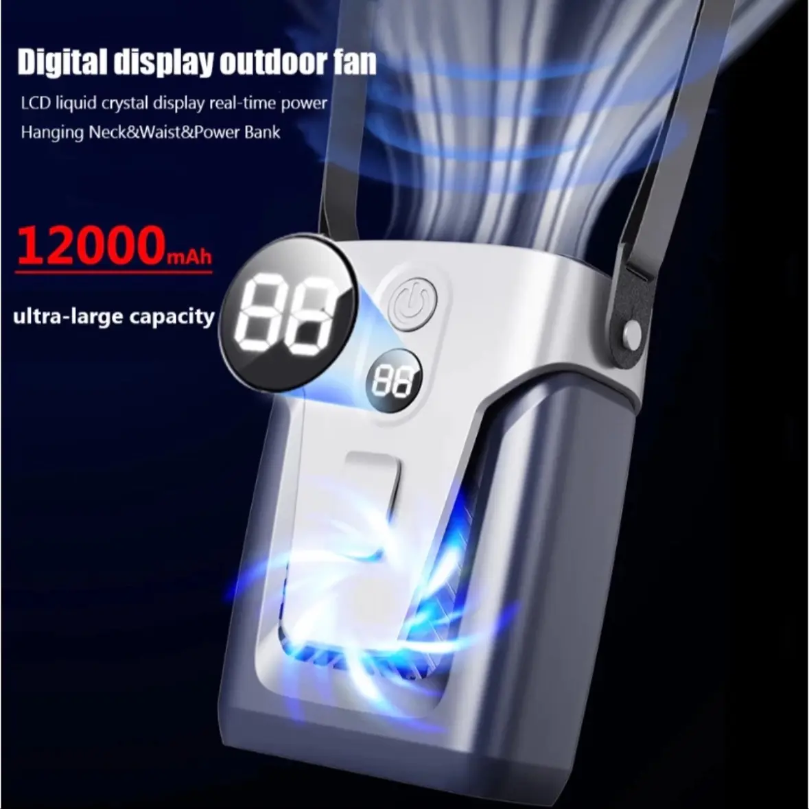 12000mAh Portable Waist Fan