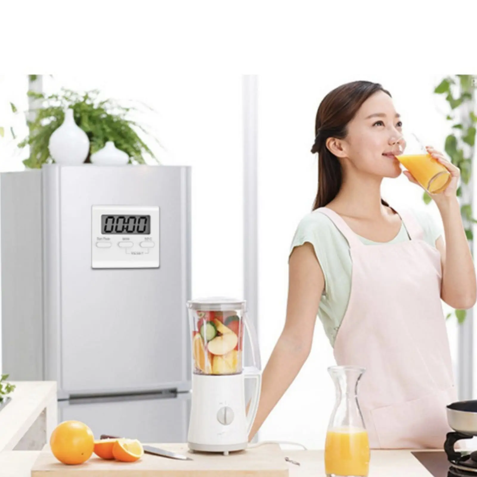Digital Timer Kitchen Magnetic LCD - Pengatur waktu masak