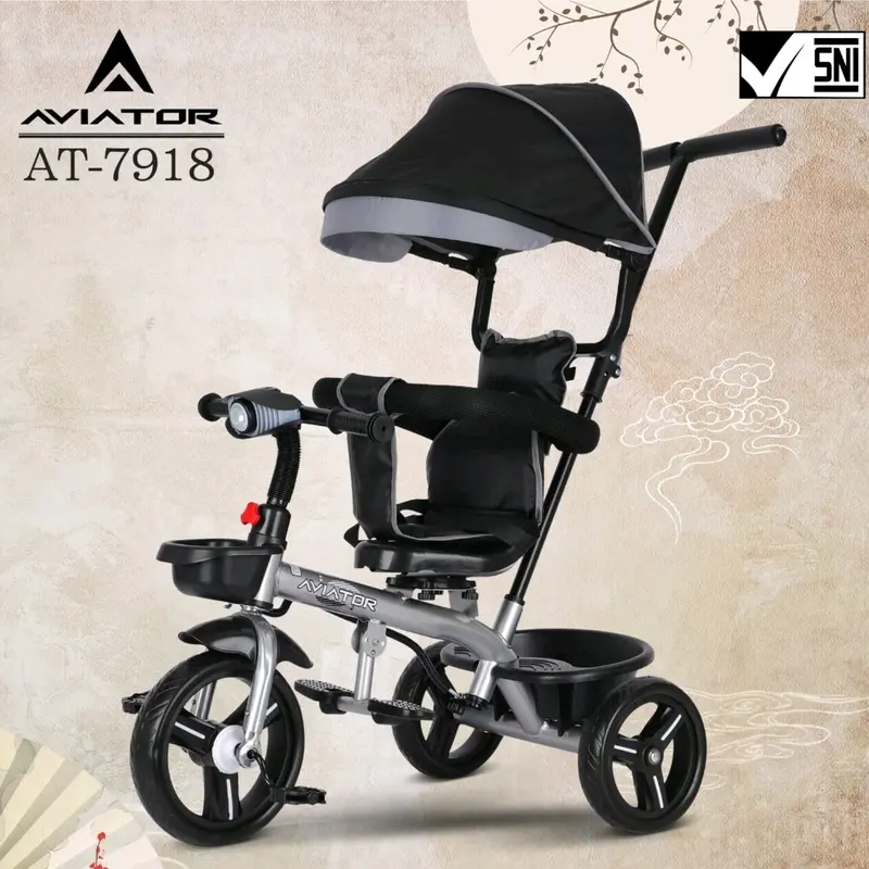 Stroller Sepeda Anak Roda Tiga Aviator AT-7918 Tricycle AT7918 AT 7918 2
