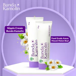 BUNDA KAMOLIN All-In-One Nipple & Diaper Rash Cream with Rose & Chamomile Extract - BPOM / Krim Puting Lecet Menyusui & Ruam Popok / Salep Puting Menyusui & Iritasi Bayi Ibu