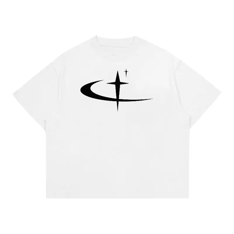T-Shirt Boxy Oversize Star Saturn / Baju Distro Pria Wanita / Kaos Boxy Unisex