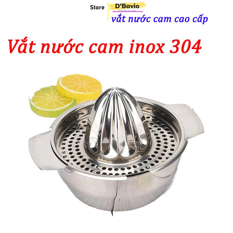 Vắt nước cam hàng chất lượng đẹp - inox 304 bền chắc, ép trái cam dễ dàng - Dbavio