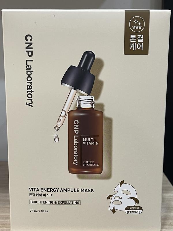 HỘP NÂU - Một Hộp Mặt nạ CNP Laboratory Vita Energy Ampule Mask ( 10 miếng )