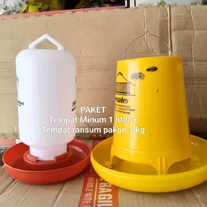 (PAKET) tmpt Minum 1 LITER + Tmpt Pakan Ransum 1 kg