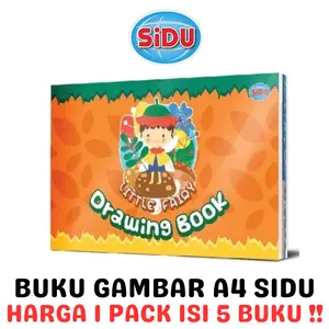 SIDU DRAWING BOOK A4 BUKU GAMBAR A4 SKETSA SINAR DUNIA PACK [5PCS]