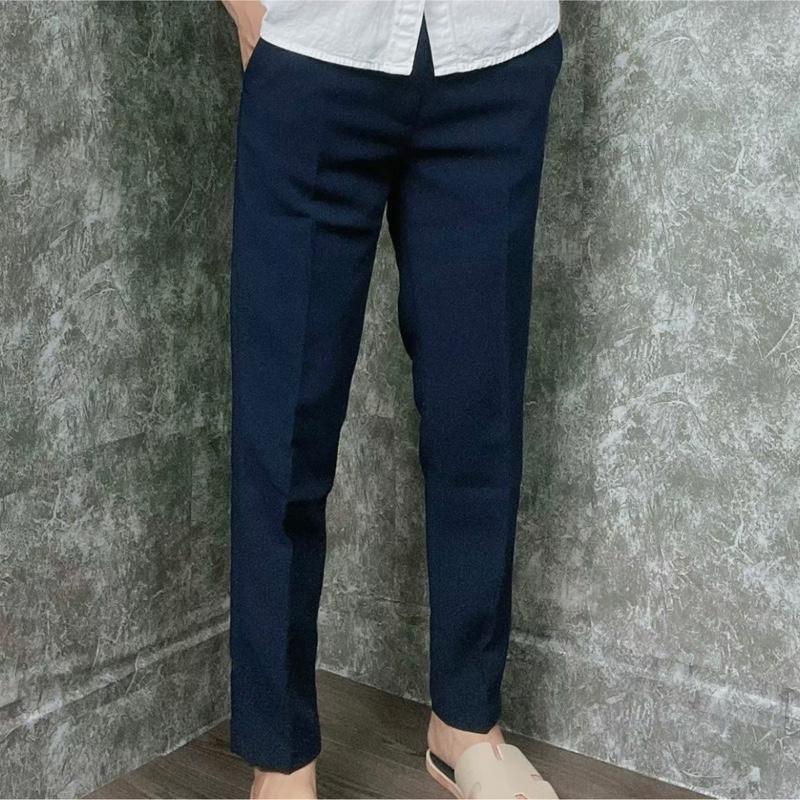   xanh Đen  Quần Âu Nam học sinh màu xanh đen chất tăm lỳ dày dặn 