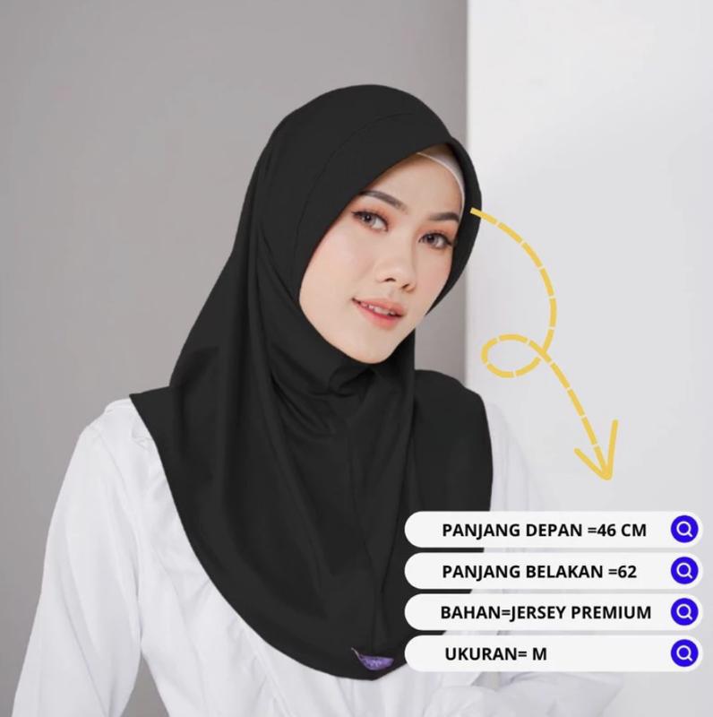 Hijab Sport / Jilbab Sport / Kerudung Sport Size S M L Bergo Instan Lembut Nyaman Muslim Sporty 4