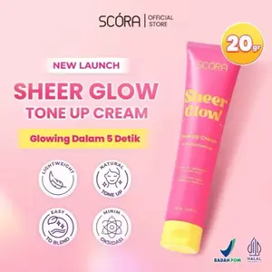 SCORA Sheer Glow Tone Up Cream 20gr | Niacinamide | Lightweight Smooth Finish