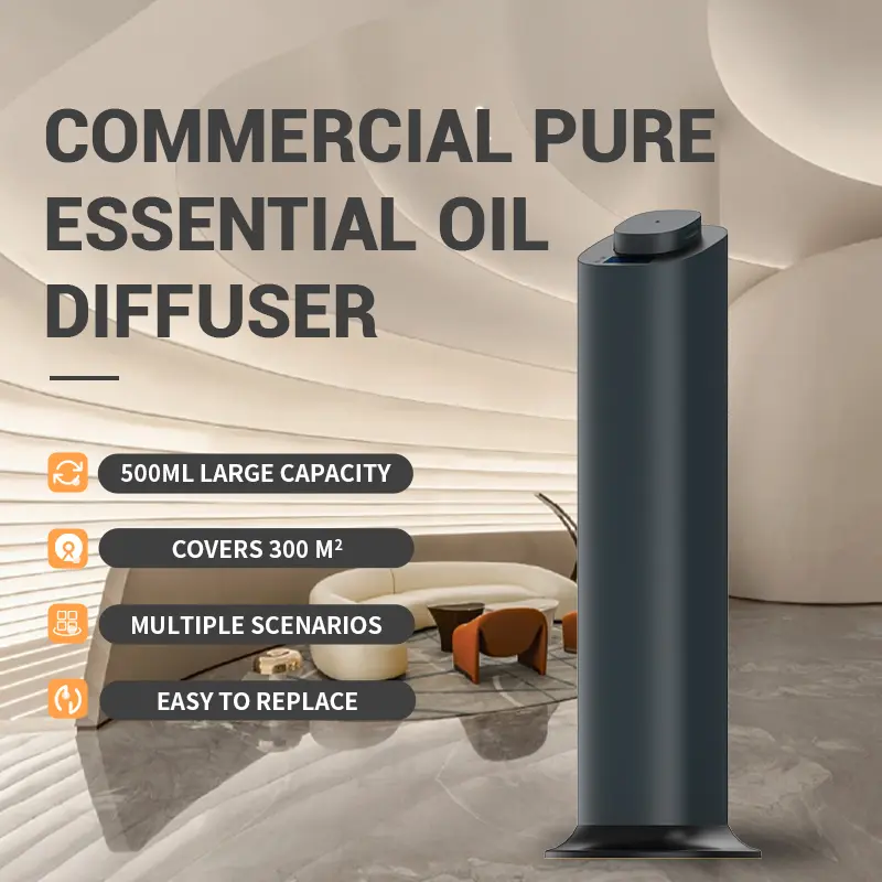 Floor Standing Aluminium Alloy Waterless Essential Oil Diffuser 500ML