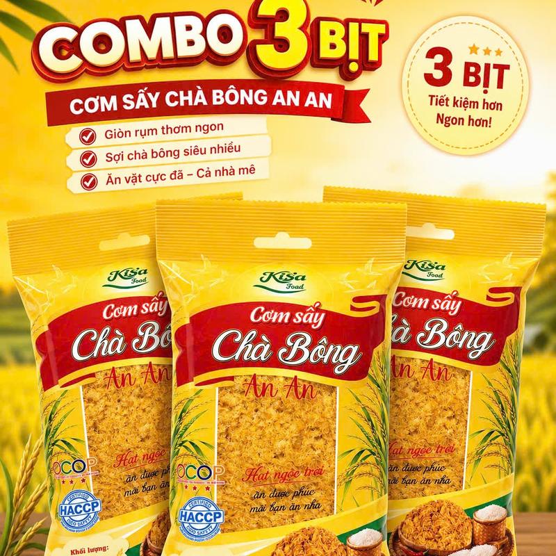 CƠM CHÁY SẤY CHÀ BÔNG AN AN SIÊU NGON SIÊU CHÀ BÔNG ( 60 gram )