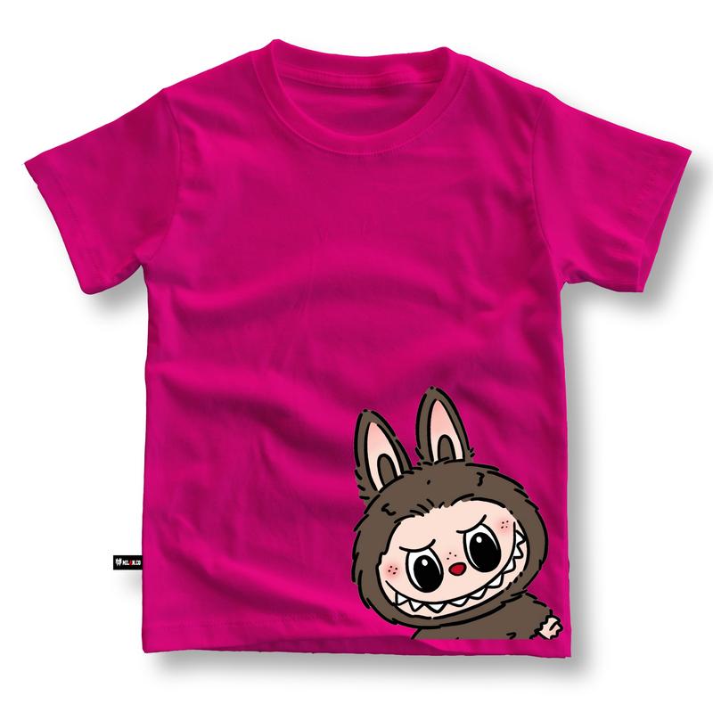 Kaos anak Laki laki perempuan motif LABUBU usia 3,5-14 Tahun Baju anak unisex bahan cotton combed 3