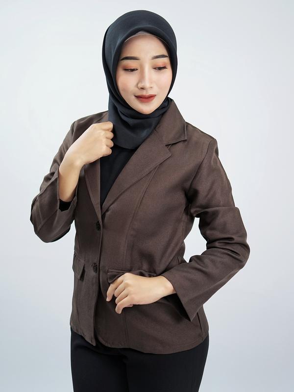Blezer Kerja Wanita Blezer Wanita Formal Blazer Kantor Wanita Premium Atasan Jas Cewek Kantor Jumbo Premium Casual 4