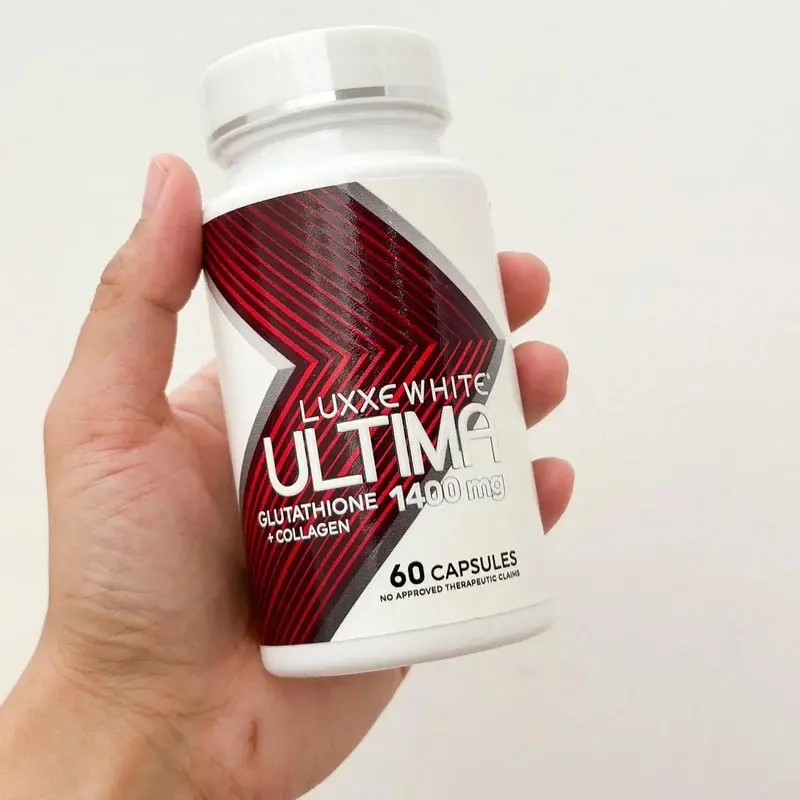 LUXXE WHITE ULTIMA Glutathione + Collagen with Oral Sunblock and Oral Moisturizer 1400mg 60 Capsule supplements - TikTok Shop Philippines LUXXE WHITE ULTIMA Glutathione + Collagen with Oral Sunblock and Oral Moisturizer 1400mg 60 Capsule supplements - TikTok Shop Philippines