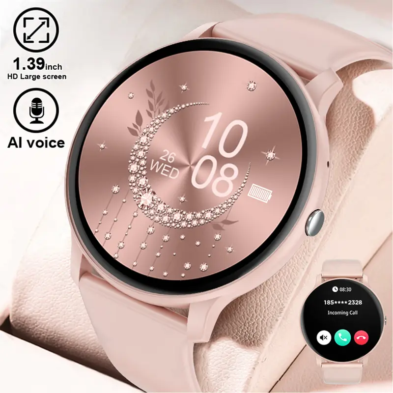 LIGE New 2025 Jam Tangan Pintar Wanita Panggilan Bluetooth Pelacak Kebugaran Pemantauan Tidur Smartwatch For Android iO 0