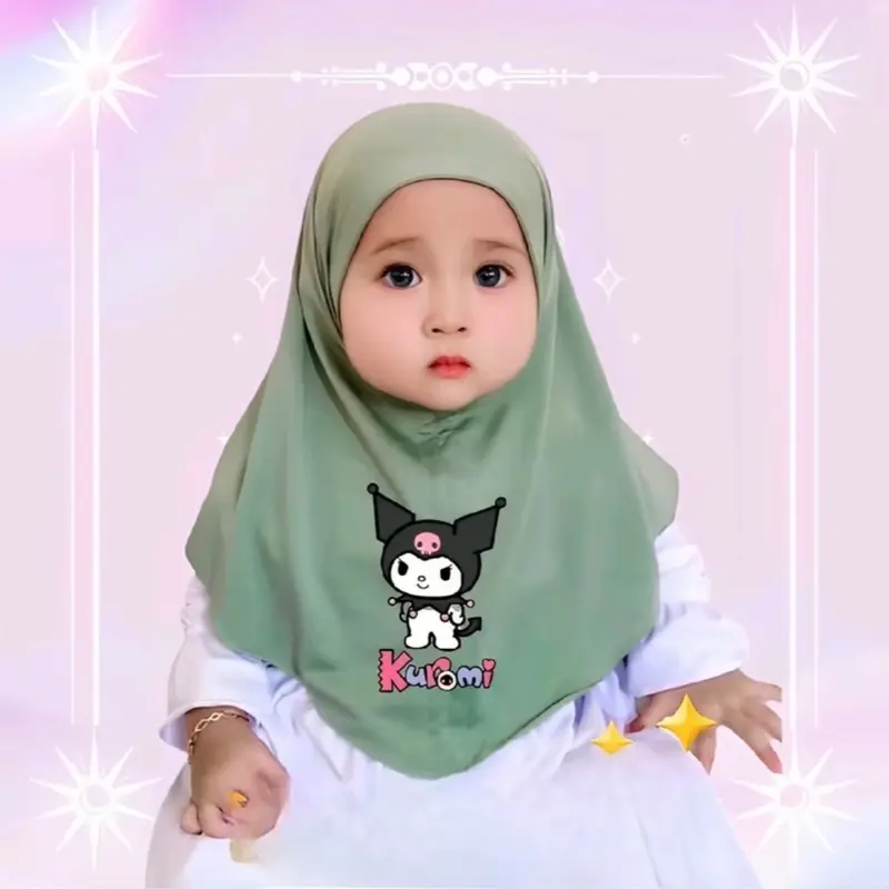 ￼Hijab anak bayi 0 6 bulan 1 2 3 4 tahun HIJAB BAYI KUROMI Kereudung bayi hijab bayi 1