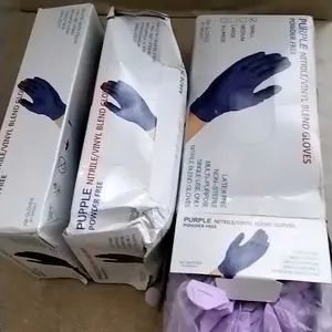 Sarung Tangan nitril 1 Pak 100 pcs Tebal Food Grade gloves Nitrile Hitam