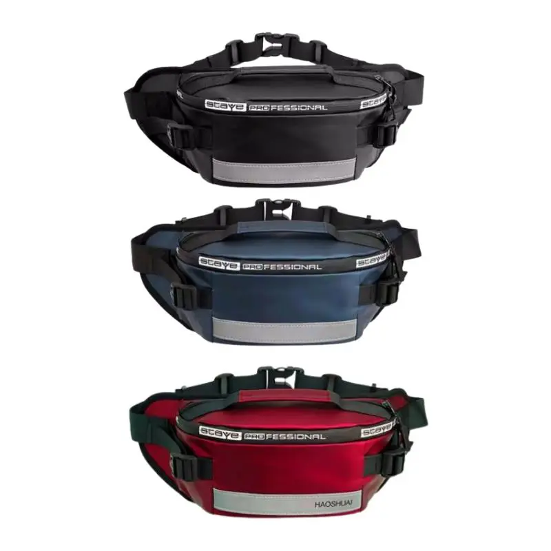 Tas Pinggang Multifungsi Hitam Elegan Slingbag - Tas Selempang Pria Premium Terbaru Waistbag AS 5